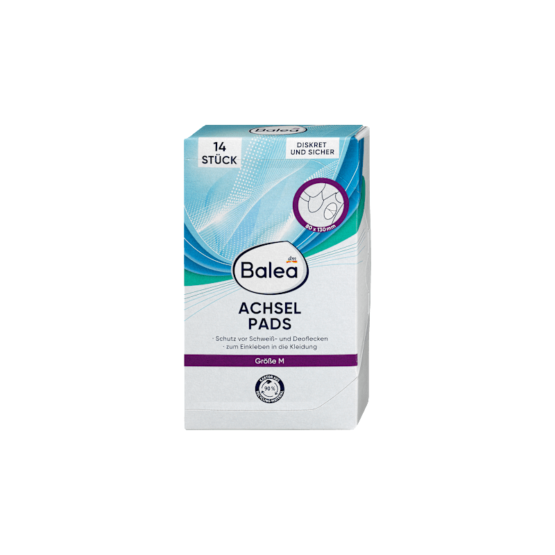 Underarm Deodorant Pads Size M, 14 pcs